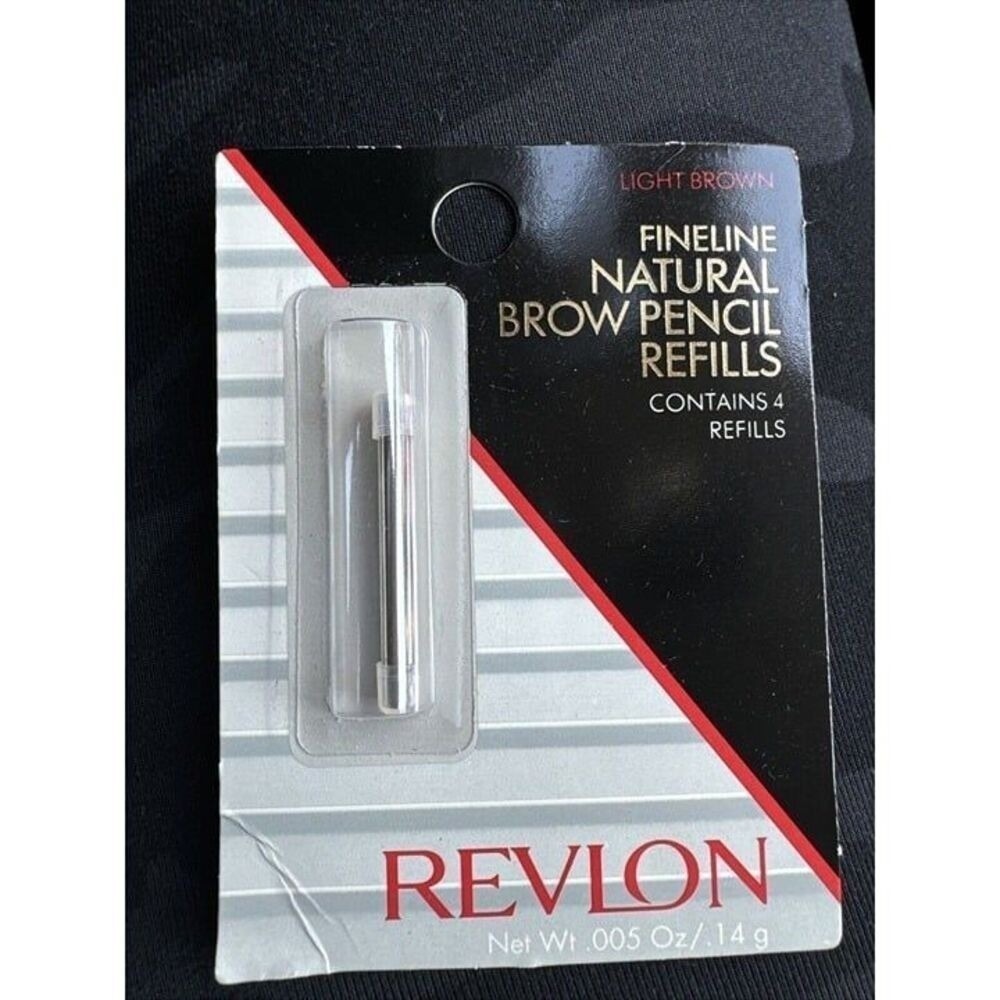 New Vintage Revlon Fineline Brow Pencil Refills Light Brow Contains 4 Refills